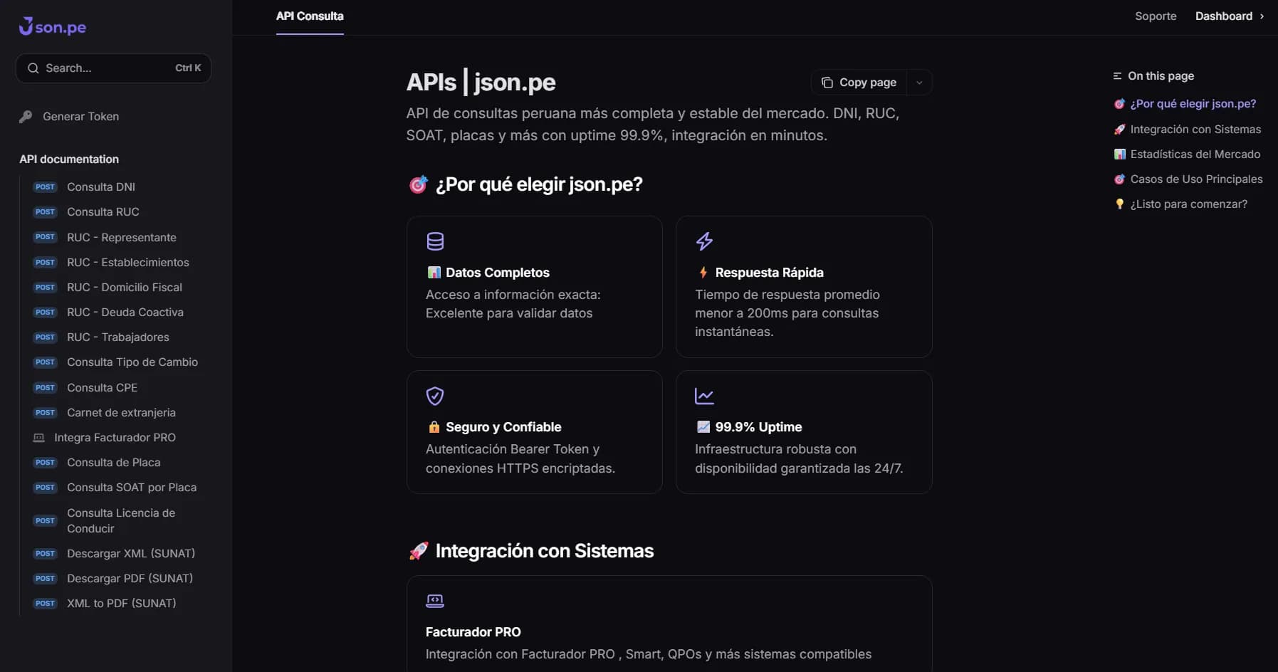 Vista previa de la documentación JSONPE